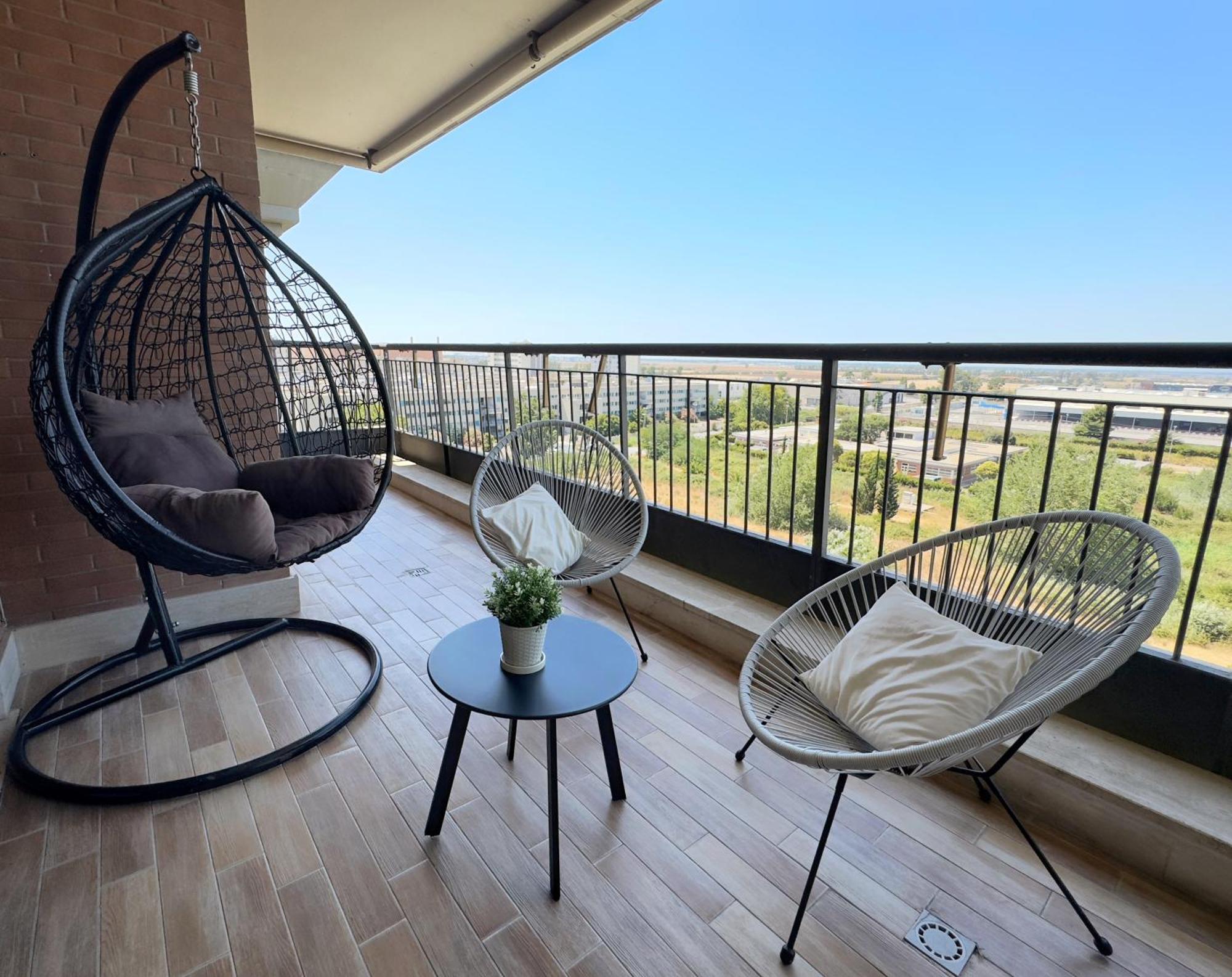 Sunset Escape Apartment - Panoramic Terrace Fiumicino Luaran gambar